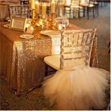 100x130 cm lentejuela mantel de la boda champán oro plata paño de tabla colorido decoración Bling cubierta de tabla ali-40644994